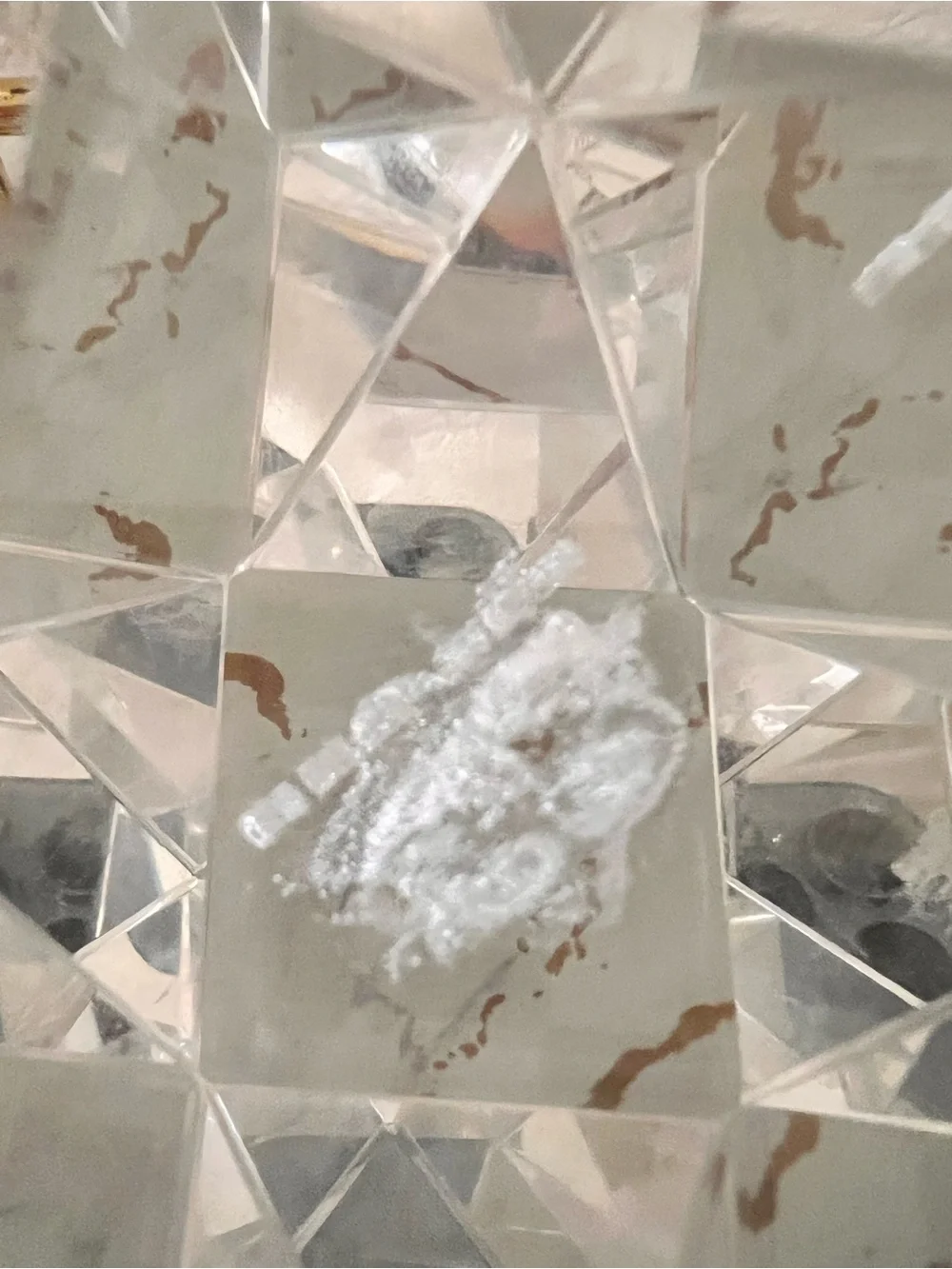Crystal Paperweight with Etched 'RED SEA'